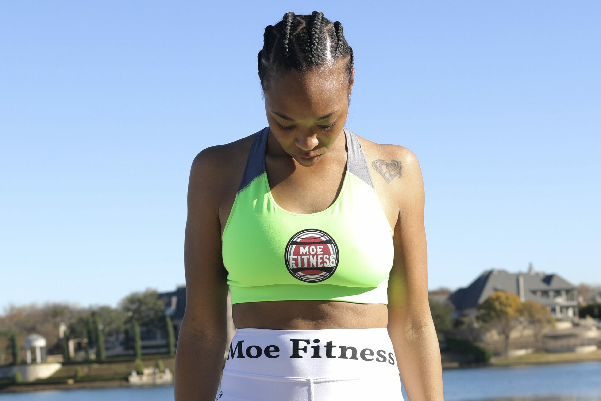 Moe Fitness Sports Bra (Lime Green) - Moe Fitness